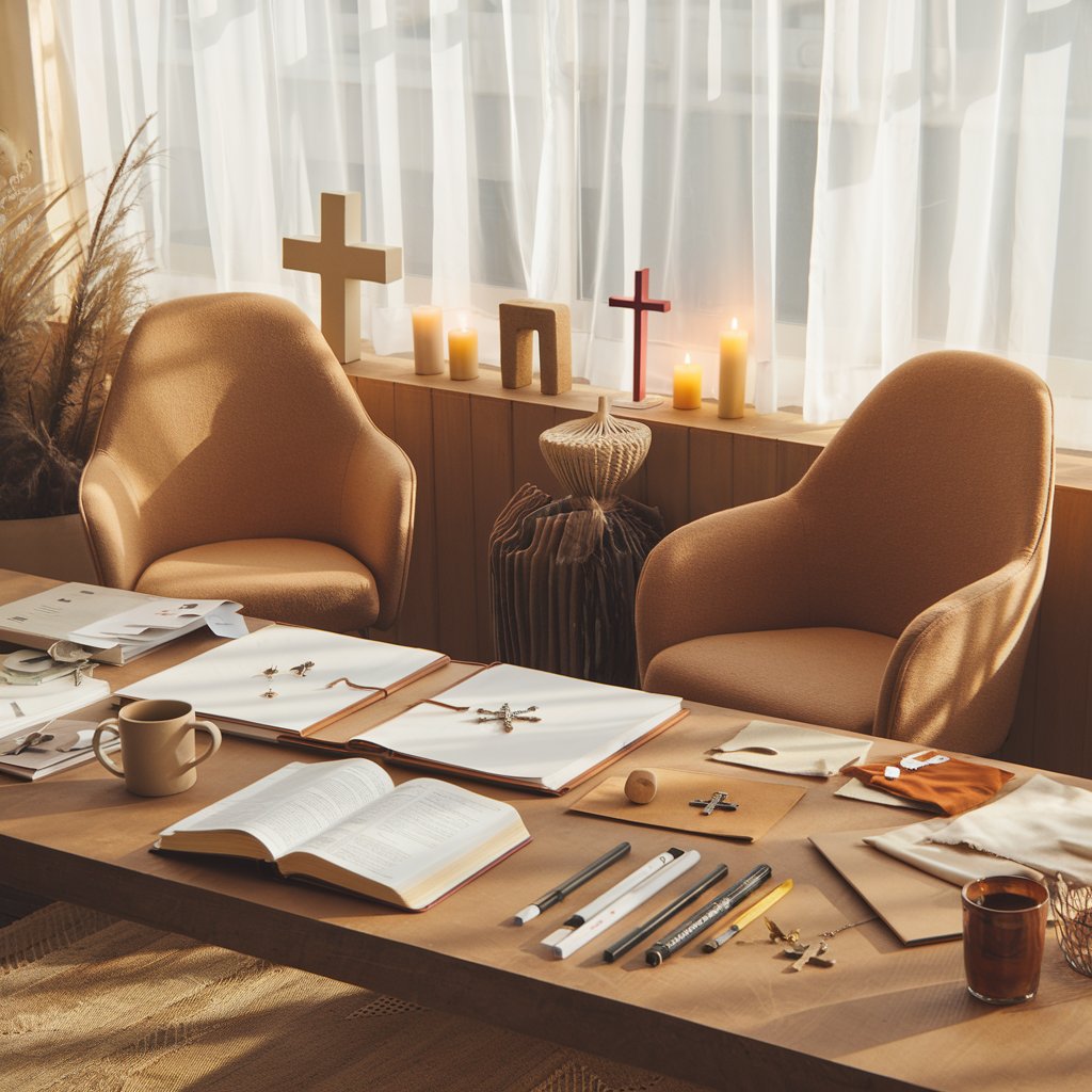 inving creative workspace with christian faith based elements that inspire Gabrielle Chambers and SHirley Watkins