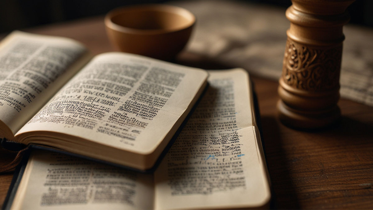 Open Bible and journal with highlighted scripture for anxiety, illustrating finding peace and faith over fear through God's Word.