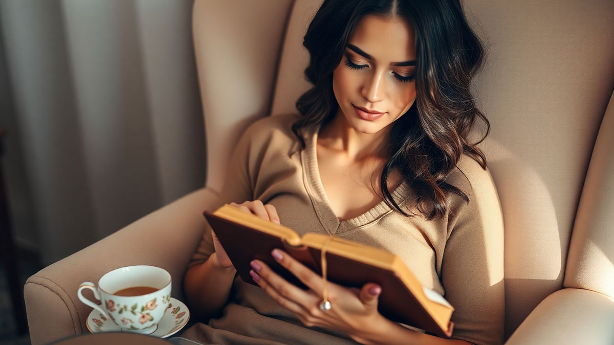 A woman finds a quiet moment of hope and strength while reading her Bible with a cup of tea.