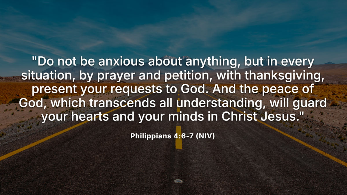 Graphic illustrating Philippians 4:6-7 about anxiety. Text reads: "Do not be anxious about anything."