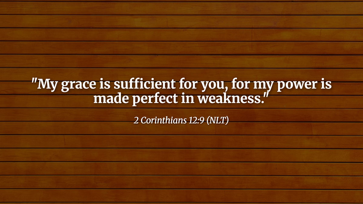 Bible verses about confidence – 2 Corinthians 12:9 highlights God's grace and strength in our weakness, offering spiritual encouragement and faith-filled assurance.
