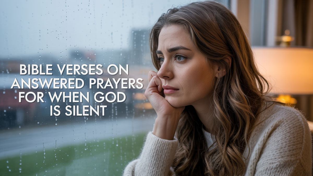 Bible verses about God answering prayers to encourage those feeling discouraged or when God seems silent