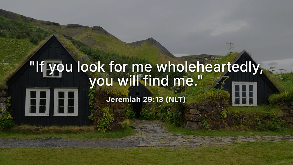 Bible verses for intimacy with God from Jeremiah 29:13, encouraging wholehearted seeking to experience closeness with Him